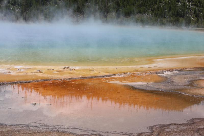 2009-08-03 11:30:42 ** Yellowstone National Park ** 'Grand Prismatic Spring', the largest hot spring in Yellowstone.