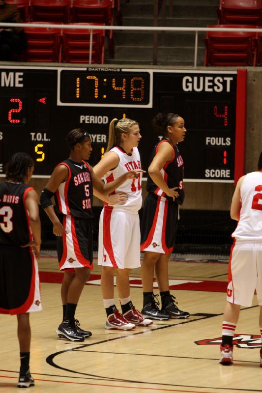 2010-02-21 14:01:10 ** Basketball, Damenbasketball, Kalee Whipple, SDSU, Taryn Wicijowski, Utah Utes ** 