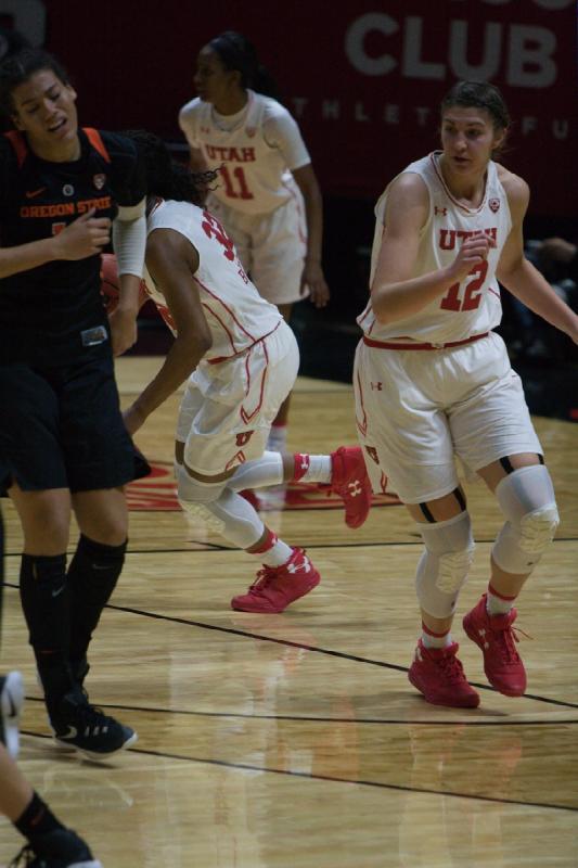 2017-02-19 15:08:36 ** Basketball, Damenbasketball, Emily Potter, Erika Bean, Oregon State, Tanaeya Boclair, Utah Utes ** 