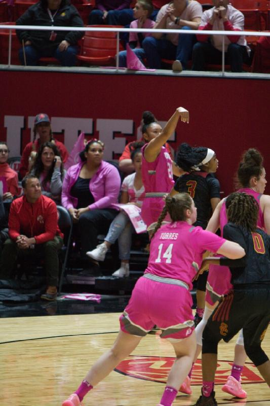 2019-02-08 19:14:07 ** Andrea Torres, Basketball, Damenbasketball, Megan Huff, Sarah Porter, USC, Utah Utes ** 