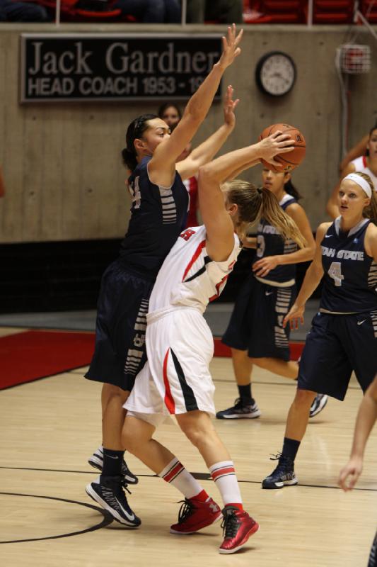 2012-11-27 20:19:15 ** Basketball, Danielle Rodriguez, Taryn Wicijowski, Utah State, Utah Utes, Women's Basketball ** 