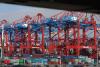 Hamburg container port.
