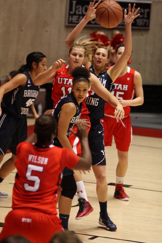 2012-12-08 16:37:56 ** Basketball, BYU, Cheyenne Wilson, Michelle Plouffe, Taryn Wicijowski, Utah Utes, Women's Basketball ** 