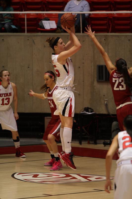 2013-02-24 14:21:28 ** Basketball, Damenbasketball, Danielle Rodriguez, Michelle Plouffe, Rachel Messer, Utah Utes, Washington State ** 