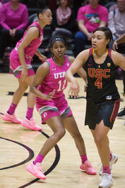 2019-02-08 19:27:26 ** Basketball, Damenbasketball, Erika Bean, Kiana Moore, USC, Utah Utes ** 