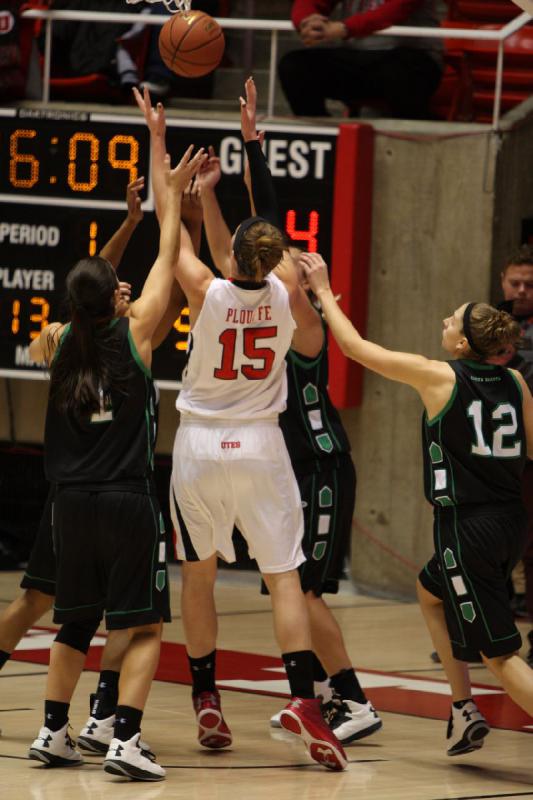 2012-12-29 15:05:47 ** Basketball, Michelle Plouffe, North Dakota, Utah Utes, Women's Basketball ** 