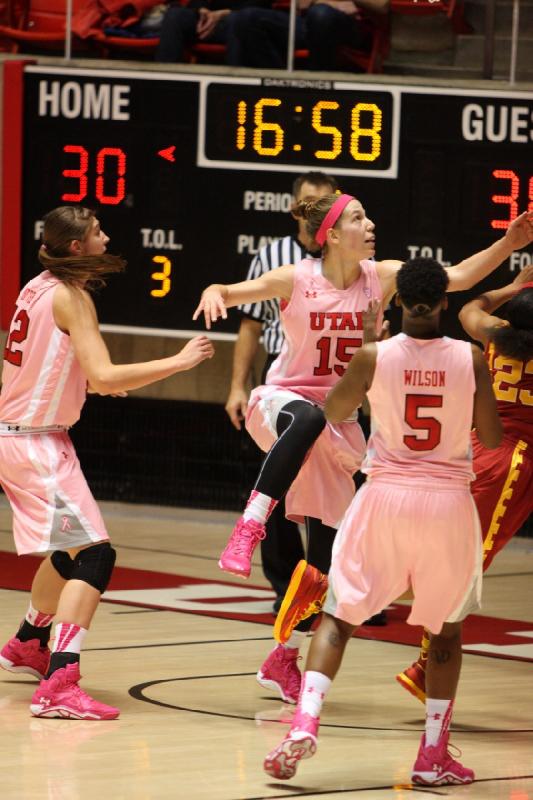 2014-02-27 20:04:29 ** Basketball, Cheyenne Wilson, Emily Potter, Michelle Plouffe, USC, Utah Utes, Women's Basketball ** 