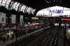 Inside Hamburg's Main Station.