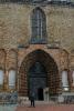 Entrance of the St. Petri church in Rostock.