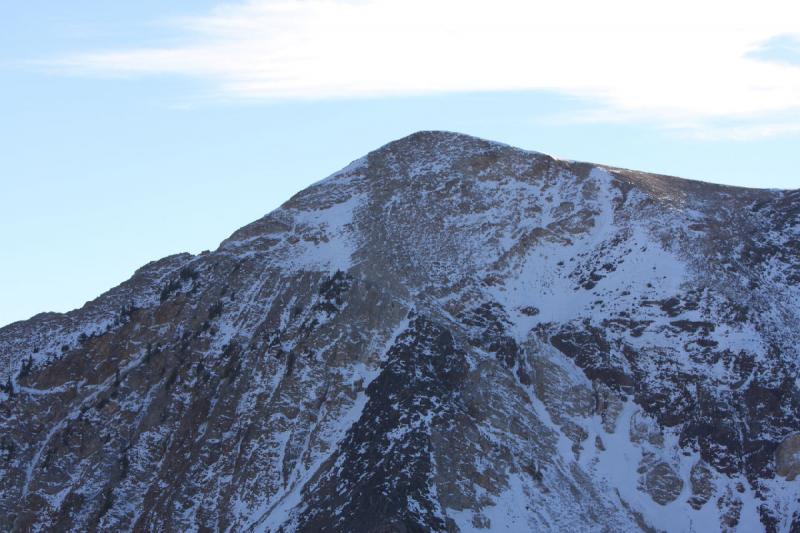 2008-10-25 16:18:58 ** Little Cottonwood Canyon, Snowbird, Utah ** 'East Twin', 3484 Meter hoch.