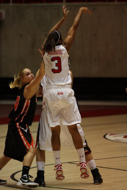 2011-12-06 19:02:56 ** Basketball, Damenbasketball, Idaho State, Iwalani Rodrigues, Taryn Wicijowski, Utah Utes ** 