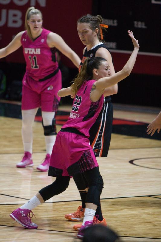2015-02-22 13:10:06 ** Basketball, Damenbasketball, Danielle Rodriguez, Oregon State, Taryn Wicijowski, Utah Utes ** 