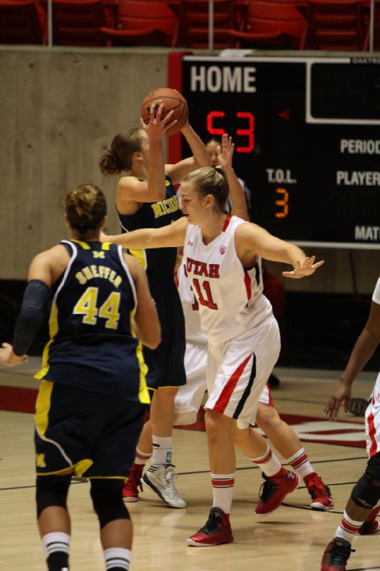 2012-11-16 17:44:42 ** Basketball, Cheyenne Wilson, Michigan, Rachel Messer, Taryn Wicijowski, Utah Utes, Women's Basketball ** 