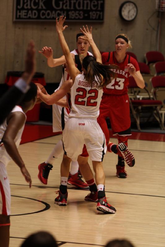 2013-11-15 18:06:05 ** Basketball, Cheyenne Wilson, Danielle Rodriguez, Michelle Plouffe, Nebraska, Utah Utes, Women's Basketball ** 