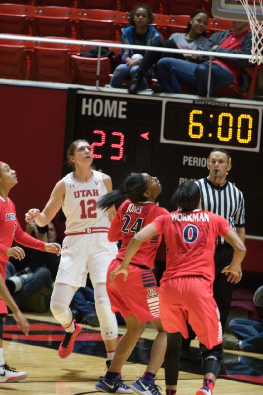 2017-01-08 12:32:35 ** Arizona, Basketball, Damenbasketball, Emily Potter, Utah Utes ** 