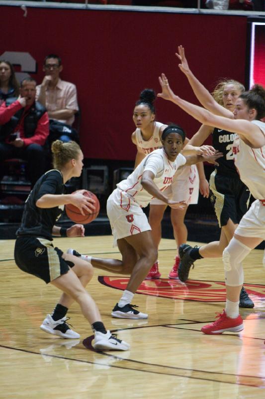 2019-01-18 20:05:26 ** Basketball, Colorado, Damenbasketball, Erika Bean, Kiana Moore, Megan Huff, Utah ** 