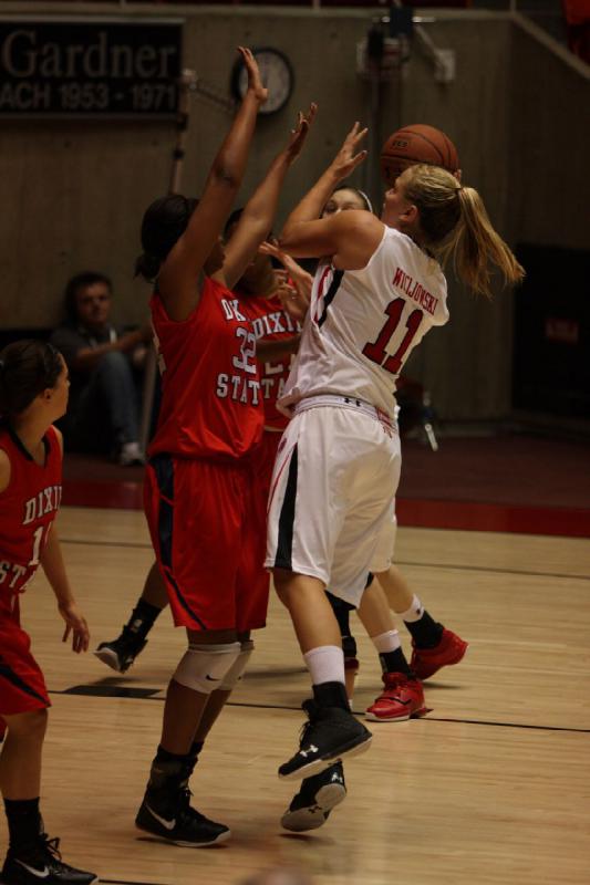2011-11-05 18:23:29 ** Basketball, Dixie State, Taryn Wicijowski, Utah Utes, Women's Basketball ** 