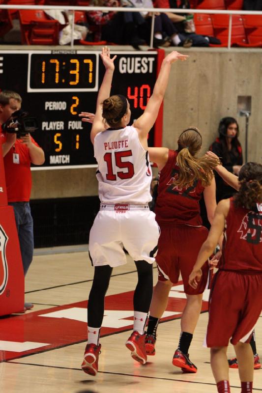 2014-02-14 19:55:17 ** Basketball, Michelle Plouffe, Utah Utes, Washington State, Women's Basketball ** 