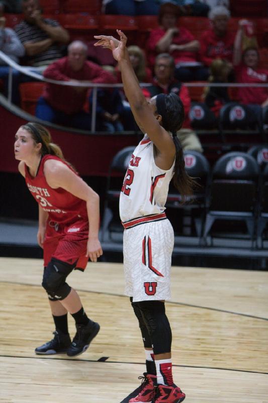 2015-11-13 19:13:29 ** Basketball, Damenbasketball, South Dakota, Tanaeya Boclair, Utah Utes ** 