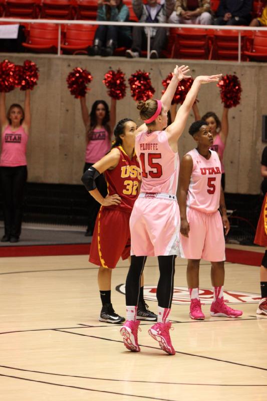 2014-02-27 19:33:45 ** Basketball, Cheyenne Wilson, Damenbasketball, Michelle Plouffe, USC, Utah Utes ** 