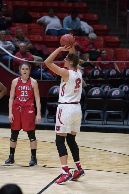 2015-11-13 18:54:25 ** Basketball, Emily Potter, South Dakota, Utah Utes, Women's Basketball ** 