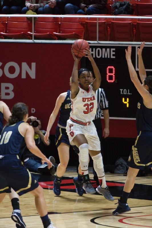 2015-12-29 19:08:32 ** Basketball, Damenbasketball, Tanaeya Boclair, UC Davis, Utah Utes ** 