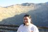 Erica in front of the mine.