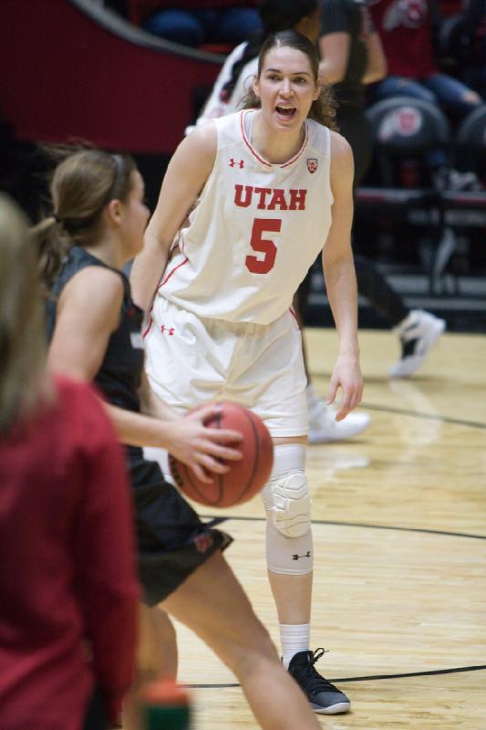 2019-02-24 12:18:27 ** Basketball, Erika Bean, Megan Huff, Utah Utes, Washington State, Women's Basketball ** 