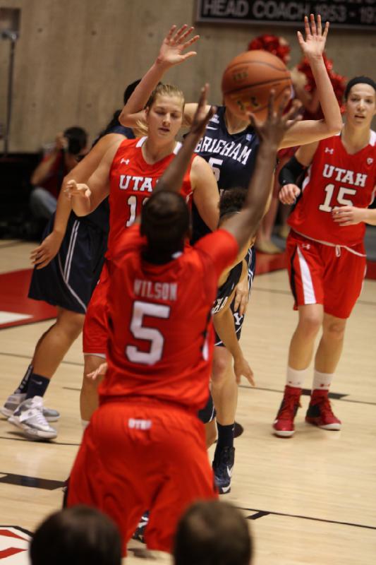 2012-12-08 16:37:56 ** Basketball, BYU, Cheyenne Wilson, Michelle Plouffe, Taryn Wicijowski, Utah Utes, Women's Basketball ** 