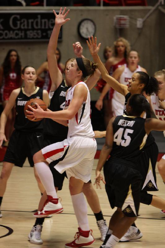 2013-01-13 16:31:00 ** Basketball, Colorado, Michelle Plouffe, Rachel Messer, Taryn Wicijowski, Utah Utes, Women's Basketball ** 