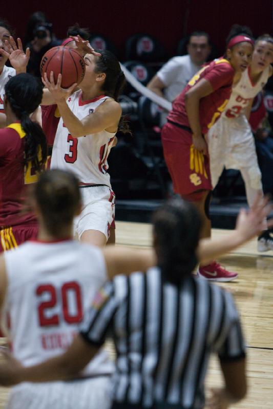 2016-01-29 20:31:31 ** Basketball, Danielle Rodriguez, Joeseta Fatuesi, Katie Kuklok, Malia Nawahine, USC, Utah Utes, Women's Basketball ** 