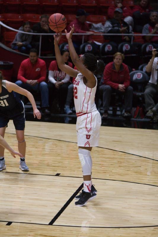 2016-12-03 15:05:32 ** Basketball, Tanaeya Boclair, Utah State, Utah Utes, Women's Basketball ** 