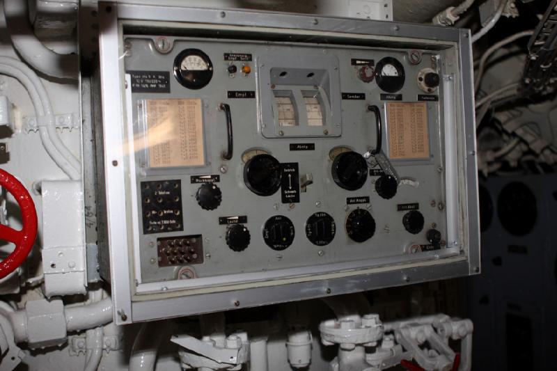 2010-04-07 12:03:07 ** Germany, Laboe, Submarines, Type VII, U 995 ** Instrument panel in the control room.