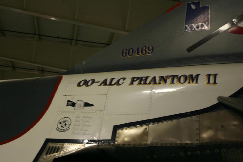 2007-04-08 14:02:30 ** Air Force, Hill AFB, Utah ** Tail of a photo reconnaissance 'Phantom II'.