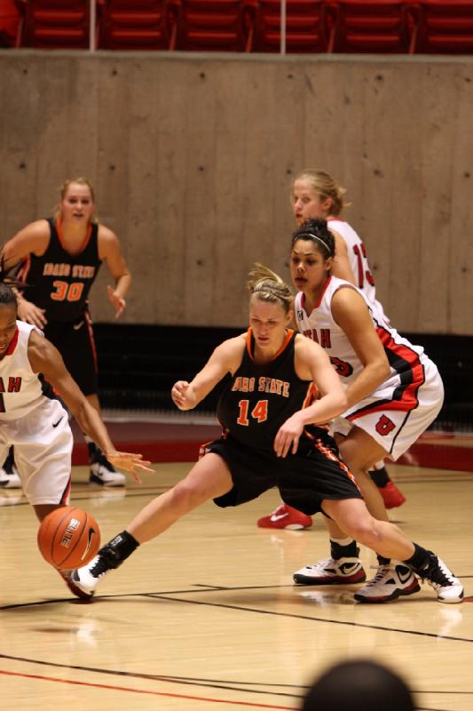 2010-12-08 20:46:29 ** Basketball, Brittany Knighton, Idaho State, Janita Badon, Rachel Messer, Utah Utes, Women's Basketball ** 