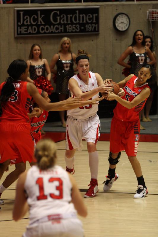 2013-01-18 20:16:46 ** Arizona, Basketball, Damenbasketball, Michelle Plouffe, Rachel Messer, Utah Utes ** 