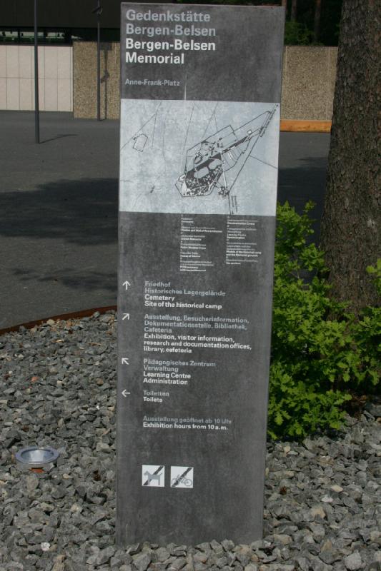 2008-05-13 11:47:18 ** Bergen-Belsen, Concentration Camp, Germany ** Overview map of the Bergen-Belsen memorial.