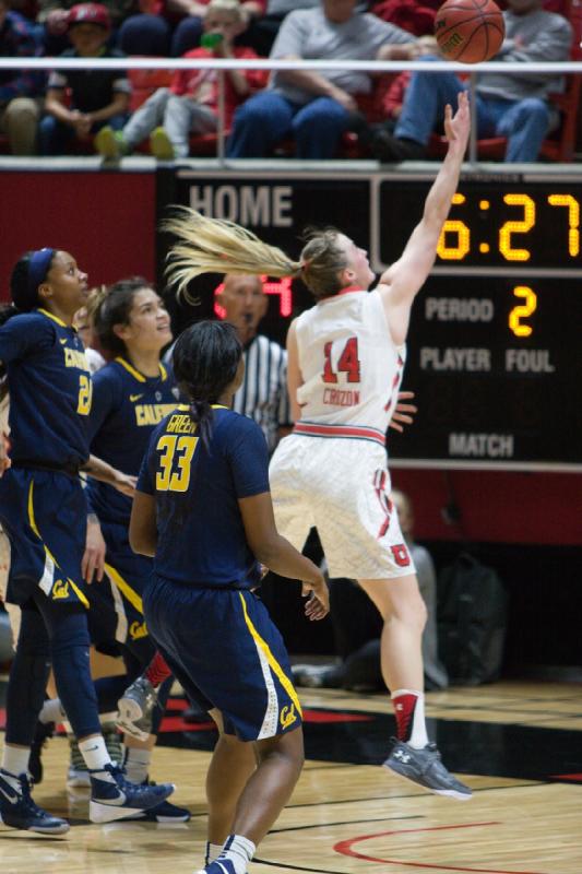 2016-02-19 18:30:39 ** Basketball, Cal, Paige Crozon, Utah Utes, Women's Basketball ** 