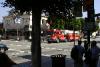Firetruck on the Hollywood Boulevard.