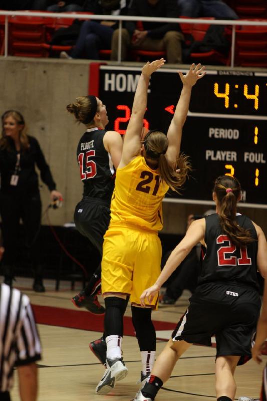 2014-01-24 19:29:19 ** Arizona State, Basketball, Damenbasketball, Michelle Plouffe, Utah Utes, Wendy Anae ** 