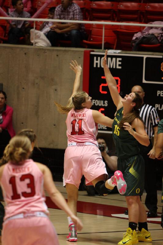 2013-02-08 19:27:51 ** Basketball, Damenbasketball, Oregon, Rachel Messer, Taryn Wicijowski, Utah Utes ** 