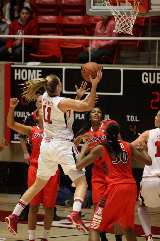 2013-01-18 19:32:20 ** Arizona, Basketball, Damenbasketball, Michelle Plouffe, Taryn Wicijowski, Utah Utes ** 