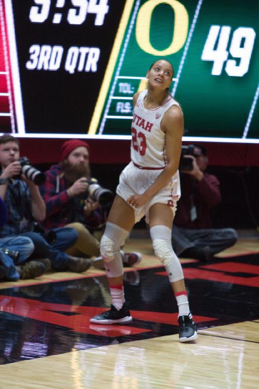 2018-01-28 13:16:06 ** Basketball, Damenbasketball, Daneesha Provo, Oregon, Utah Utes ** 