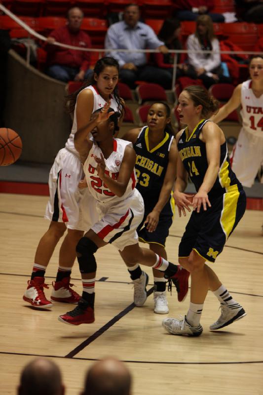 2012-11-16 17:55:58 ** Awa Kalmström, Basketball, Michigan, Nakia Arquette, Paige Crozon, Utah Utes, Women's Basketball ** 