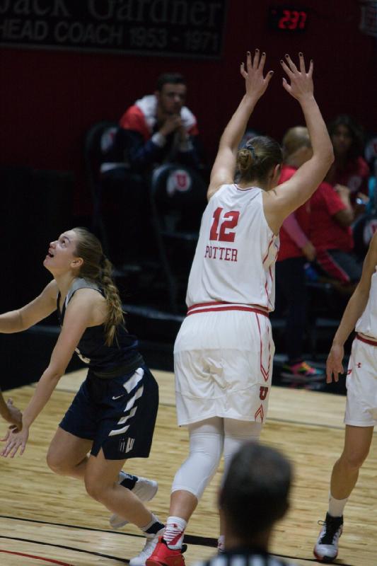 2016-12-03 14:37:36 ** Basketball, Damenbasketball, Emily Potter, Malia Nawahine, Utah State, Utah Utes ** 