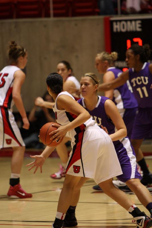 2011-01-22 18:18:57 ** Basketball, Brittany Knighton, Michelle Harrison, Michelle Plouffe, TCU, Utah Utes, Women's Basketball ** 