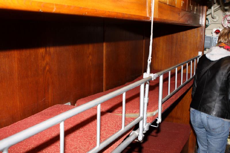 2010-04-07 12:01:02 ** Germany, Laboe, Submarines, Type VII, U 995 ** The bunks in the non-commissioned officer's room.