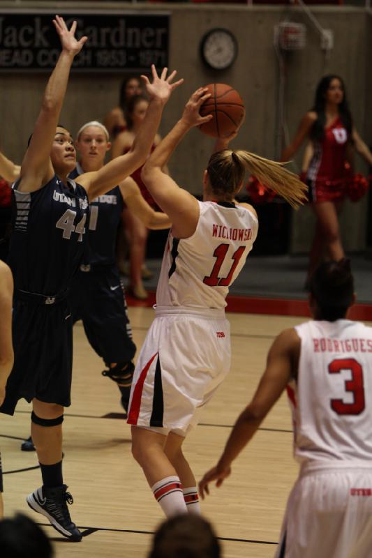 2012-11-27 19:54:01 ** Basketball, Iwalani Rodrigues, Taryn Wicijowski, Utah State, Utah Utes, Women's Basketball ** 