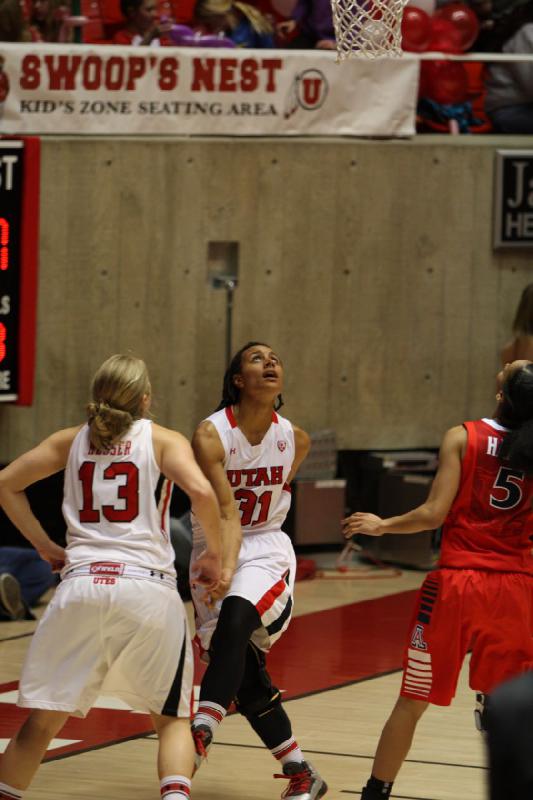 2013-01-18 20:17:33 ** Arizona, Basketball, Ciera Dunbar, Damenbasketball, Rachel Messer, Utah Utes ** 