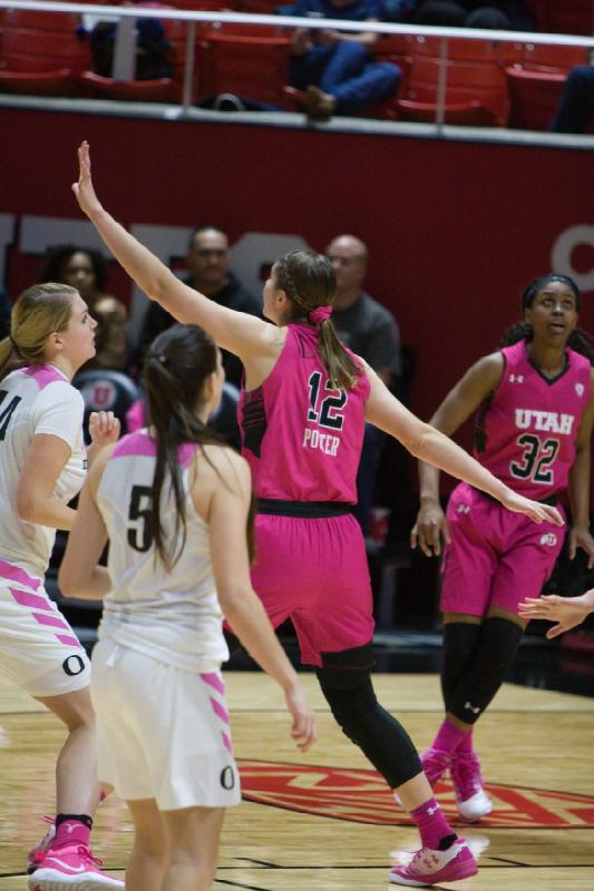 2017-02-17 19:01:11 ** Basketball, Emily Potter, Oregon, Tanaeya Boclair, Utah Utes, Women's Basketball ** 